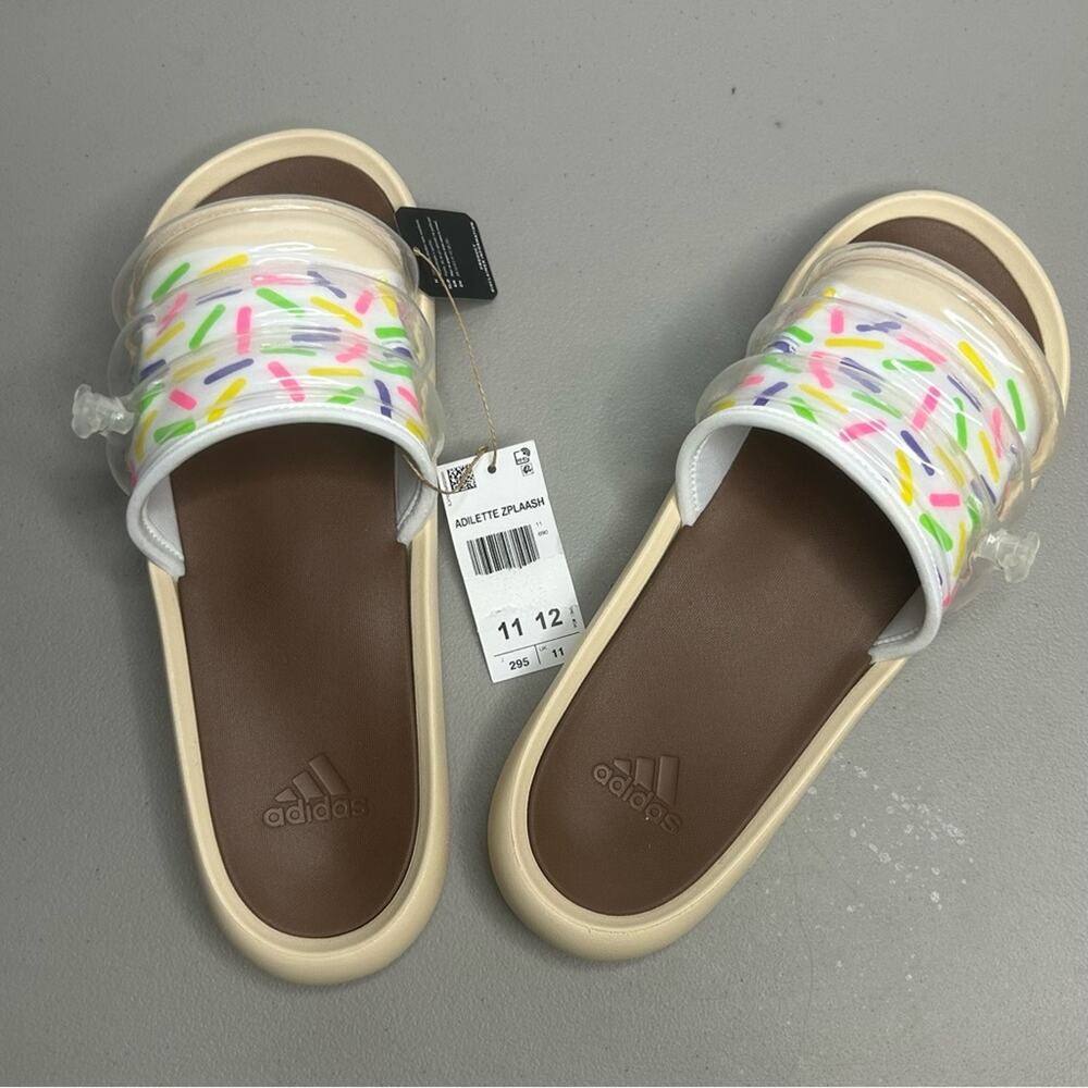 Adidas Adilette Zplaash Sprinkles Inflatable Sandal Mens 11 Women Size 12 NWT